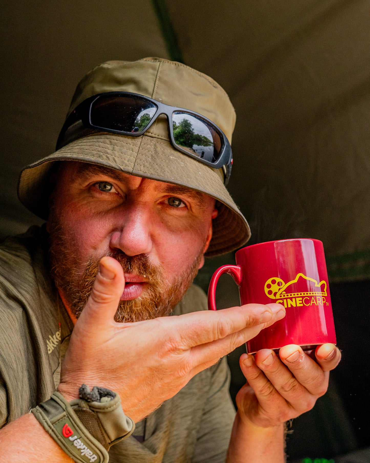 Big Carp Burgundy Mug