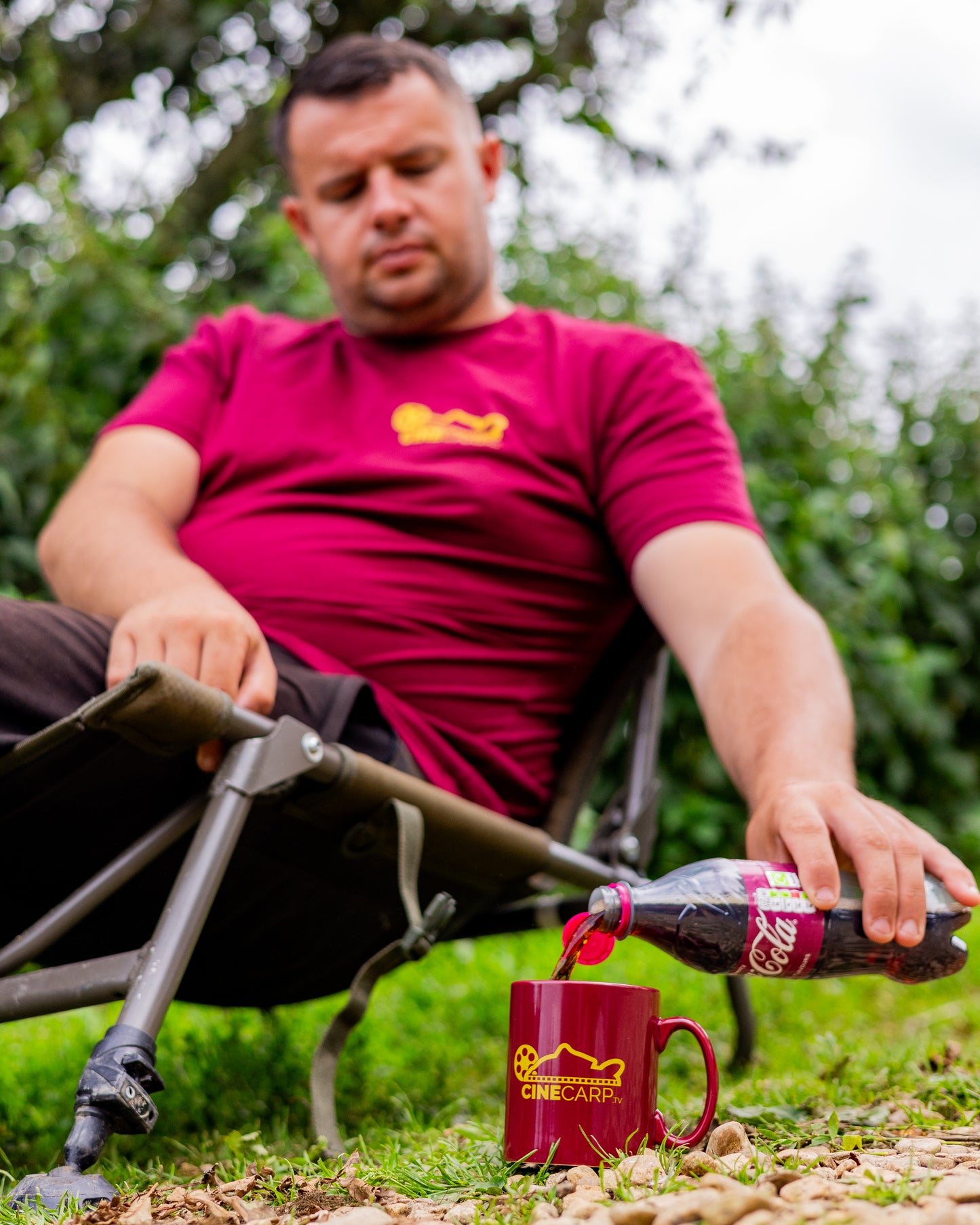 Big Carp Burgundy Mug